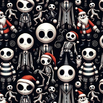 SKELETONS AND SANTAS - light brushed knitwear