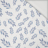 BLUE LEAVES pat. 2 / white - Viscose jersey