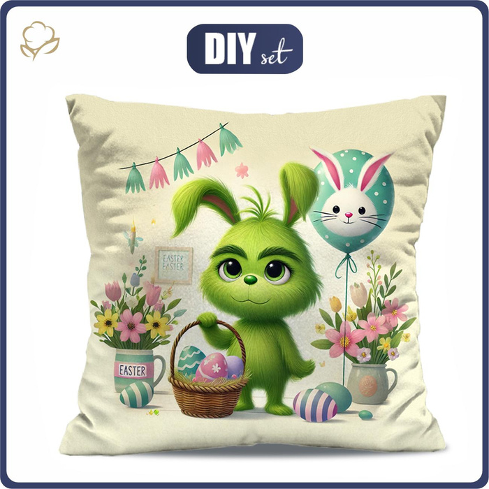 KISSEN 45x45 - FUNNY EASTER ms.3 PRANKSTER - Velours - Nähset
