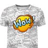 HERREN T-SHIRT - COMICS / wow - Single Jersey S