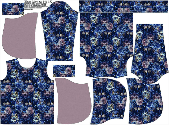 KID'S HOODIE (ALEX) - GOTHIC wz.7 - looped knit fabric (122/128)