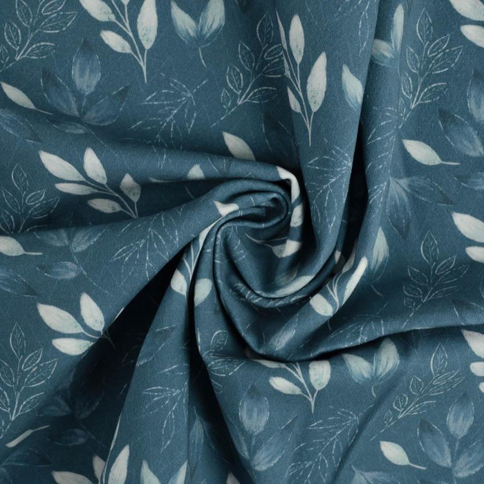 LEAVES pat. 9 - Cotton woven fabric