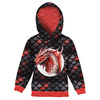 KINDER HOODIE (ALEX) - dragon red  - Nähset (146/152)