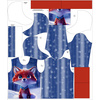 UNISEX HOODIE (HYDRA) - ANIMATED FOX - sewing set (98/104)