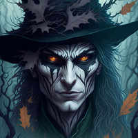 NECROMANCER - panel (75cm x 80cm) tkanina bawełniana