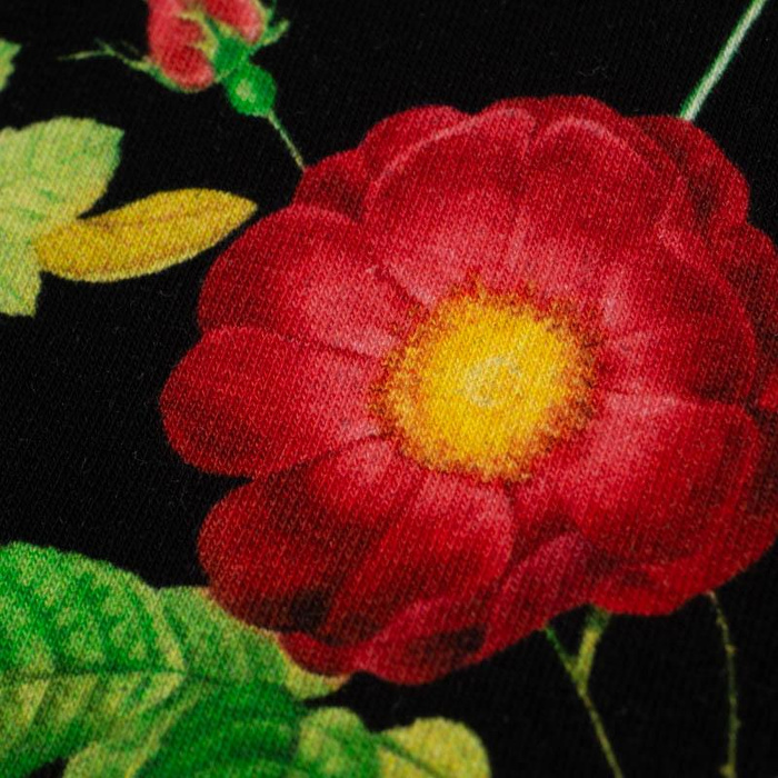 ROTER GARTEN (PARADIESGARTEN) - French Terry mit Elasthan