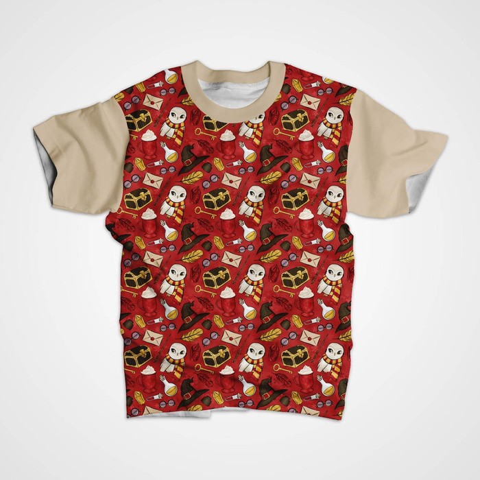 ZAUBER MIX M. 2 (ZAUBERSCHULE) / rot - Thermo lycra