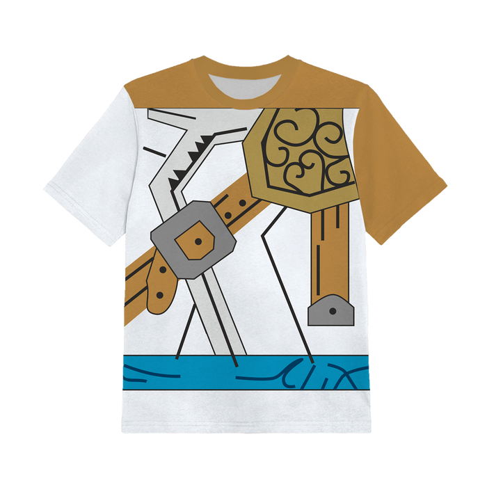 2-PACK - KID’S T-SHIRT - WHITE NINJA - sewing set (128/134)