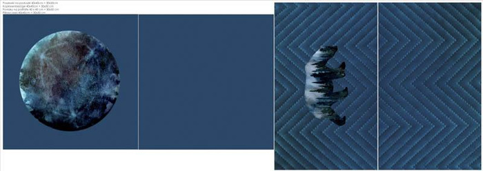 DECORATIVE PILOWS - GALAXY / navy