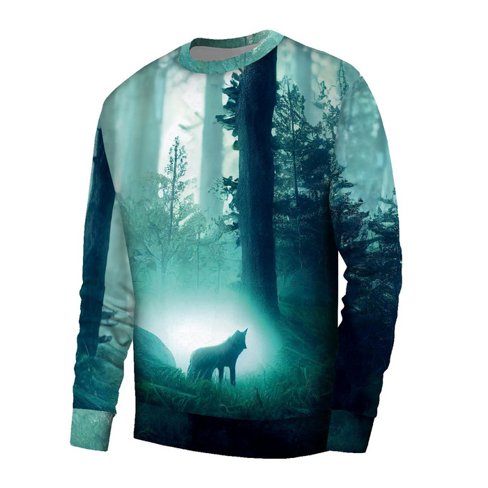 BASIC HERREN SWEATSHIRT (OREGON) - MISTY WOLF - Nähset XL