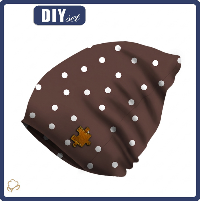 "Beanie" Mütze - POLKA DOTS WZ. 1 / Größe nach Wahl