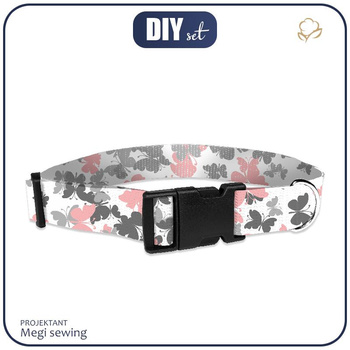 Collar - BUTTERFLIES PINK 20mm