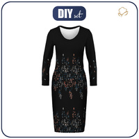 BLEISTIFTKLEID (ALISA) - BLÄTTER M. 3 / SCHWARZ - Nähset XL