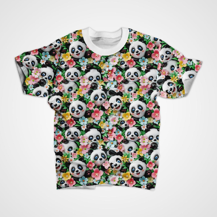 PANDY / FLOWERS PAT. 3 - looped knit fabric