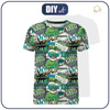 MEN’S T-SHIRT - COMICS (green - blue) - single jersey XS
