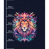ANIMALS MANDALA wz.10 - panel (60cm x 50cm) Waterproof woven fabric