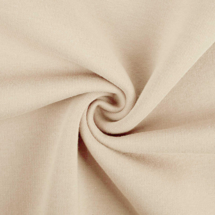 D-207 STRAW BEIGE - thick brushed sweatshirt D300