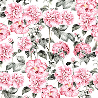 PINK PEONIES pat. 3 - Cotton woven fabric