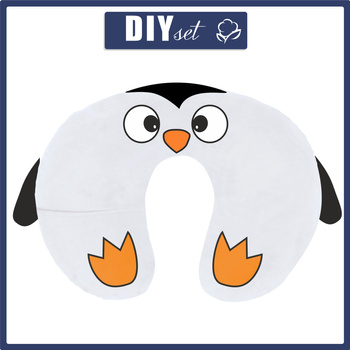 PODUSZKA NA SZYJĘ - PINGWINEK OLAF - zestaw do uszycia