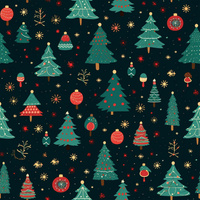 CHRISTMAS TREE WZ. 1- Welur tapicerski