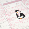 CHILDREN'S PAJAMAS " MIKI" - PENGUIN 2.0 / rose quartz - sewing set
