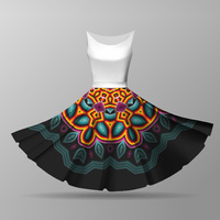 COLORFUL MANDALA - big circle skirt panel