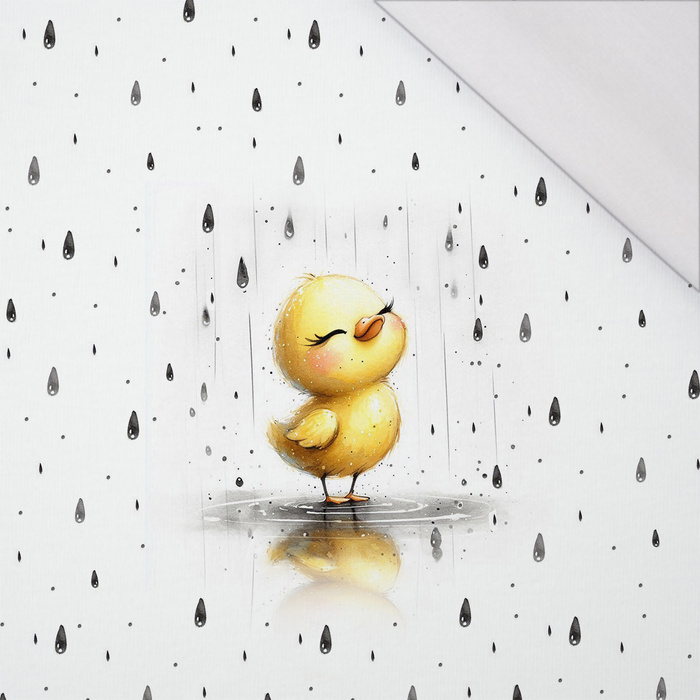 DUCKIE RAIN WZ. 4 - panel (60cm x 50cm) SINGLE JERSEY