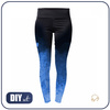 LEGGINSY SPORTOWE - KLEKSY (classic blue) - L