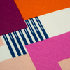 Jersey wiskozowy - Retro Papaya orange & Pink wz.2