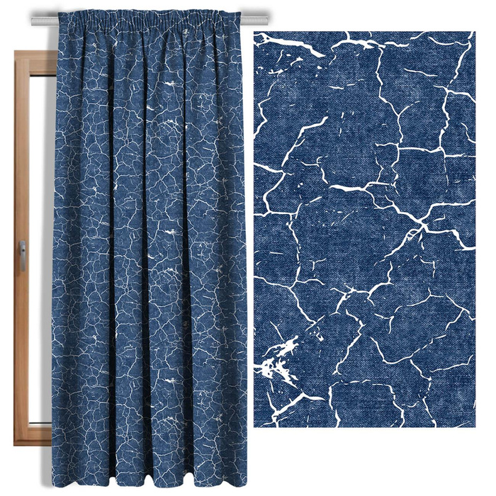 SCORCHED EARTH (white) / ACID WASH (dark blue) - lycra 300g