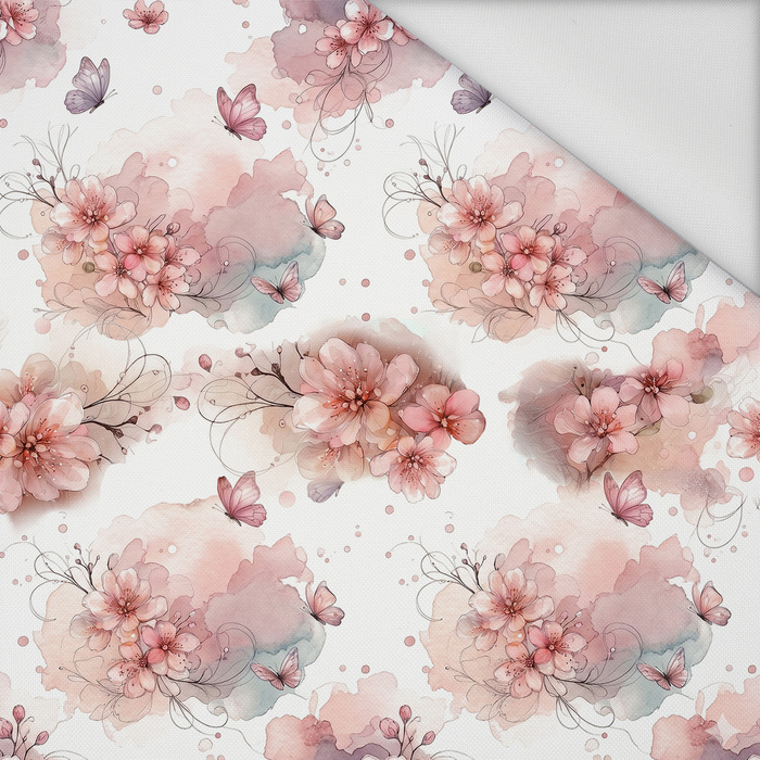 BUTTERFLY & FLOWERS WZ. 18 - Waterproof woven fabric