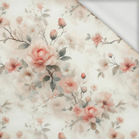 PASTEL FLOWERS WZ. 26 - dresówka pętelkowa