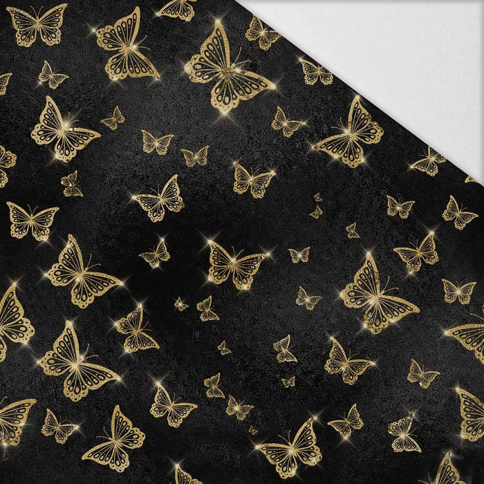 Black & Gold Glamour wz.4 - Hydrofobowa dzianina drapana 
