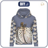 BLUZA DAMSKA (POLA) CLASSIC Z KAPTUREM - ZACZAROWANA DYNIA (ZACZAROWANA NOC) - dzianina pętelkowa - S
