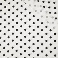 SCHWARZE ERBSEN / WEISS - Baumwoll Webware