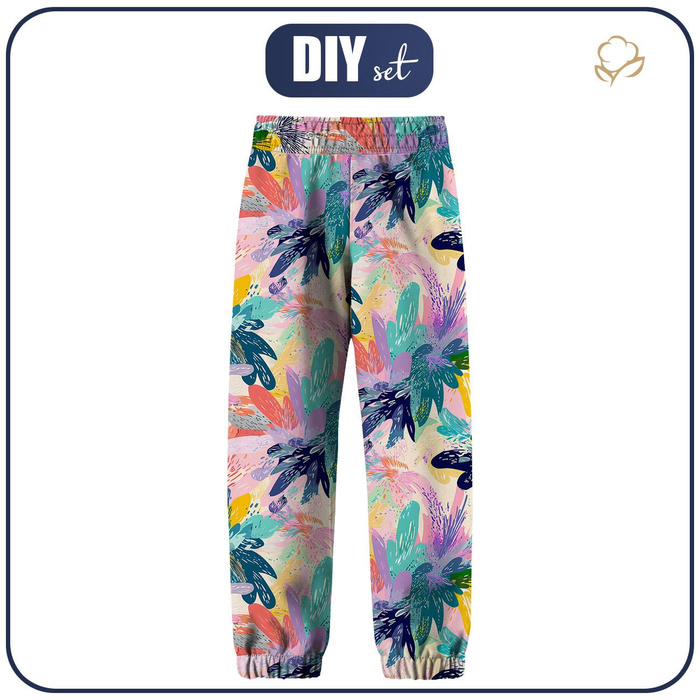 SOFTSHELL-HOSE (YETI) - ABSTRACTION M.33 - Nähset (122/128)