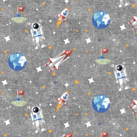 IM WELTRAUM m. 2 (WELTRAUMEXPEDITION) / ACID WASH Grau - Sommersweat