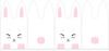 Gift pouches - BUNNY / white