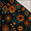 GEOMETRIC WZ. 3 - dzianina drapana z elastanem ITY