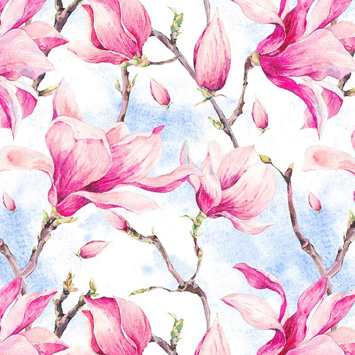 MAGNOLIAS - Viscose jersey WE210