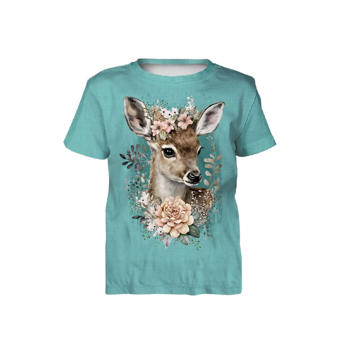 KID’S T-SHIRT - BABY DEER - sewing set (128/134)