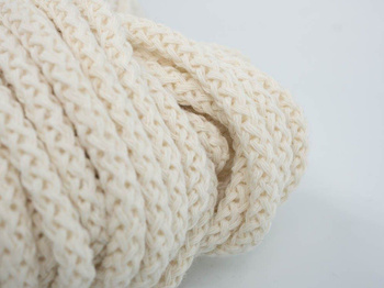 Baumwollkordel - rund, 5mm - VANILLE