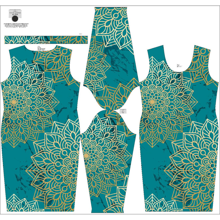 PENCIL DRESS (ALISA) - MANDALA Pat. 5 - sewing set L