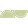 Circle skirt panel - GINGHAM LACE / lime cream