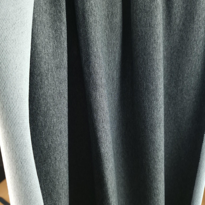 Viskózová Smyčková Teplákovina - MELANGE GRAPHITE D-08