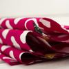 LITTLE RED RIDING HOOD HEARTS / fuchsia - Cotton woven fabric