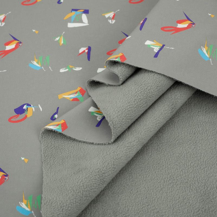 Ohňostroj/šedivý - softshell