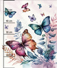 BEAUTIFUL BUTTERFLY WZ. 4 - panel (60cm x 50cm)