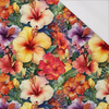 FLOWERS PAPAYA ORANGE WZ. 3 - single jersey