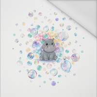 CUTE HIPPO - panel (60cm x 50cm) Waterproof woven fabric